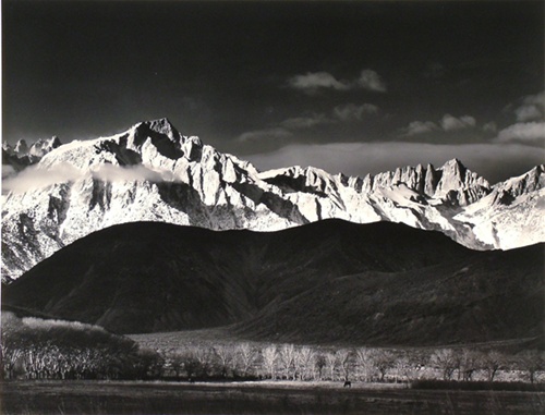 ansel-adams-winter-sunrise-from-lone-pine-1942-